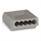 Clema de doza, 5 poli, conductor rigid, 1.5 mmp Wago